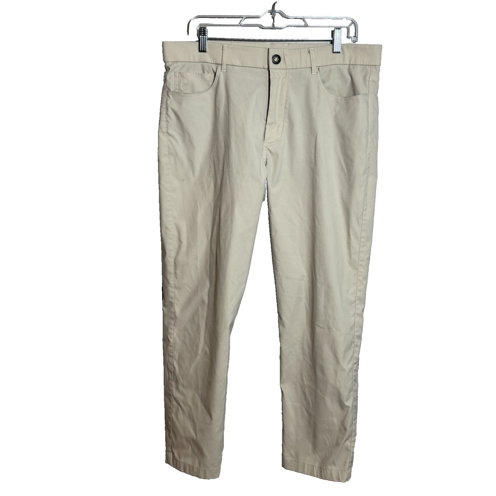Greyson Pants‎ Men 35x27 Tan Golf Montauk Performance Stretch Casual Chino
